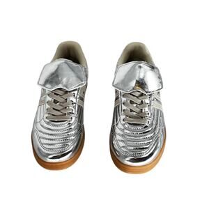 Copied - NWOT Steve Madden Madrid Womens Silver Mirror Metallic Sneakers Size 10